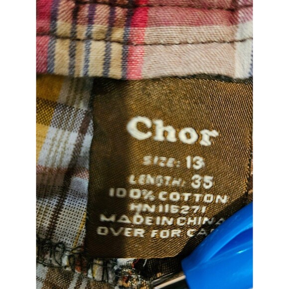 Y2K Streetwear Skater Madras Plaid Patchwork Pants Chor - Picture 3 of 5